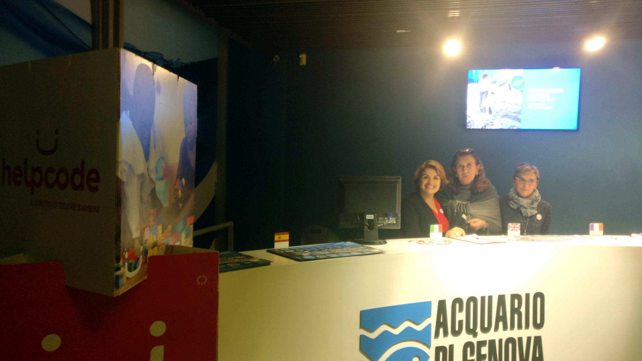 Accoglienza desk Acquario Genova