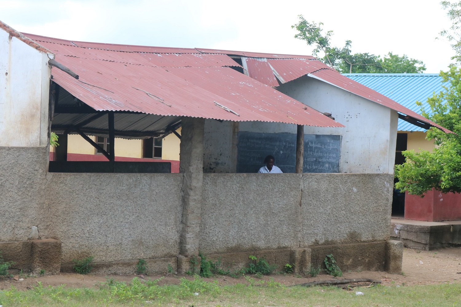 La scuola di Pungwe dopo il passaggio del ciclone Idai